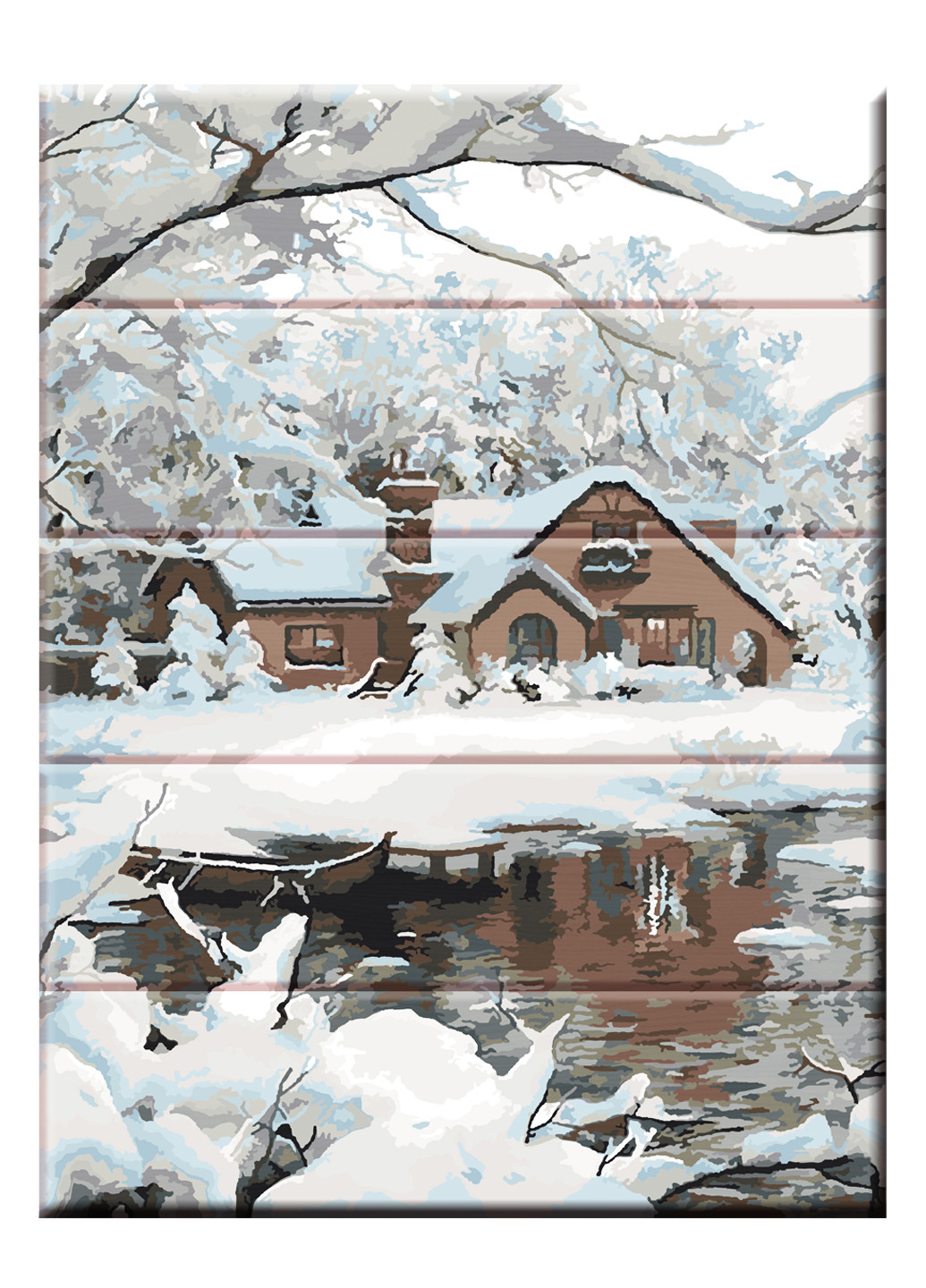 Набір малювання за номерами на дереві Затишна зима ArtStory (259138837)