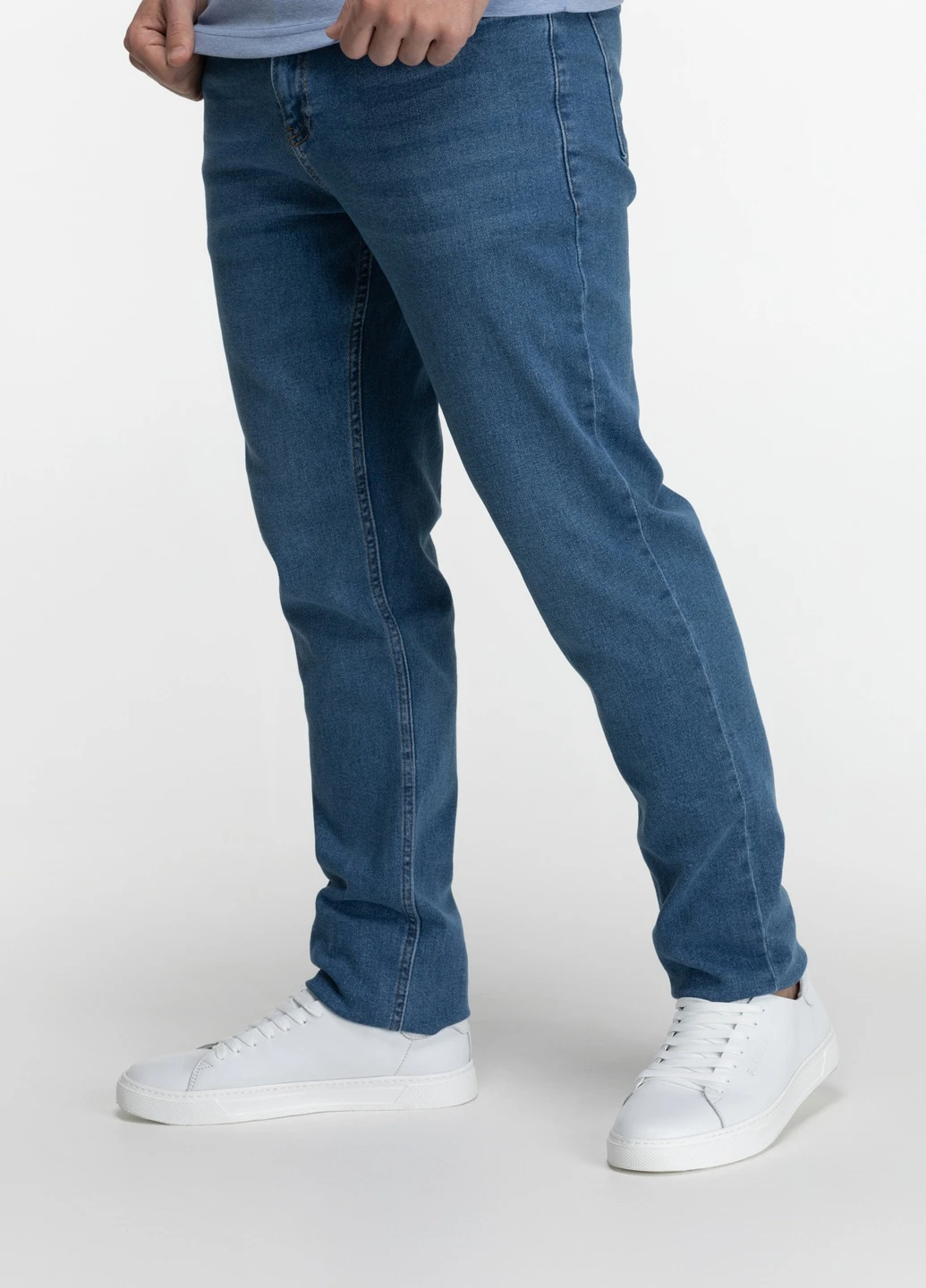 Синие демисезонные джинсы regular fit Figo