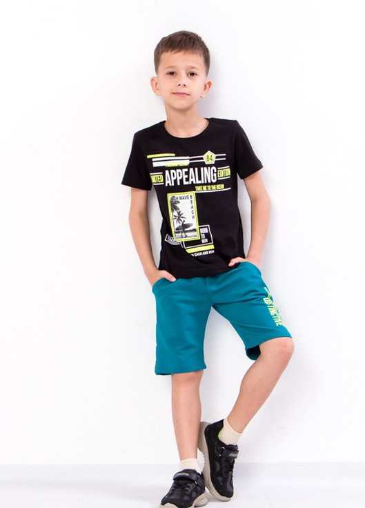 Комплект для хлопчика (футболка+бриджі) Носи Своє 110 Чорний (6187-057-33-1-v3) Носи своє (259161470)
