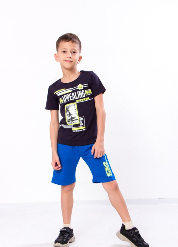 Комплект для хлопчика (футболка+бриджі) Носи Своє 110 Синій (6187-057-33-1-v2) Носи своє (259161526)