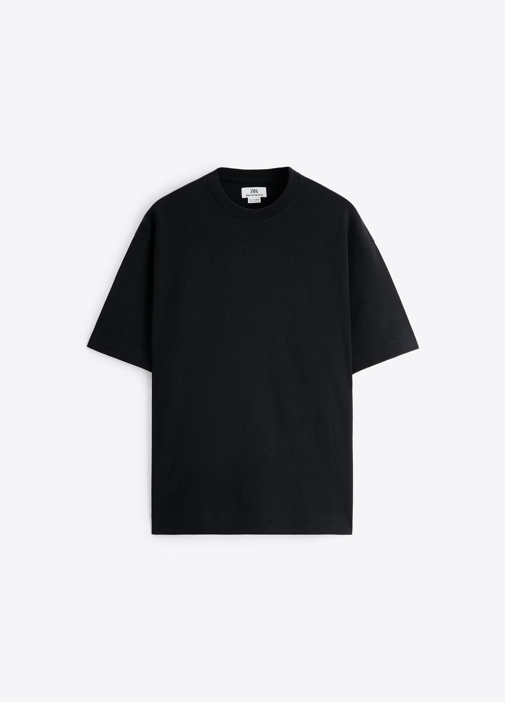 Черная футболка Zara