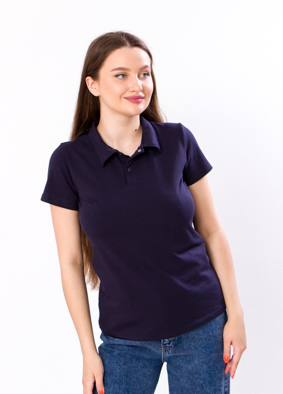 Синяя летняя футболка-поло жіноча синій носи своє (8137-036-v4) Носи своє
