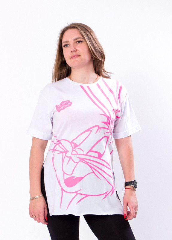 Белая летняя футболка жіноча для вагітних білий (13157-v5) No Brand