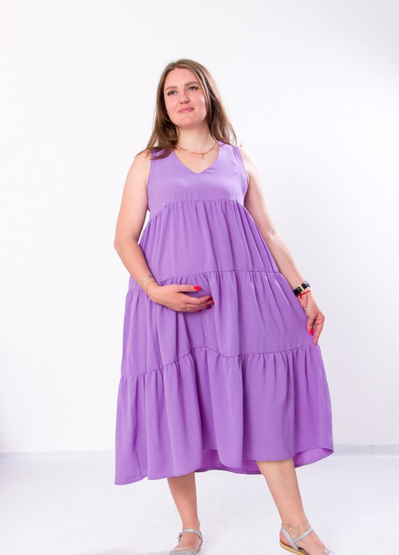 Фиолетовое повседневный женский сарафан для беременных фиолетовый (12158-v0) No Brand однотонное