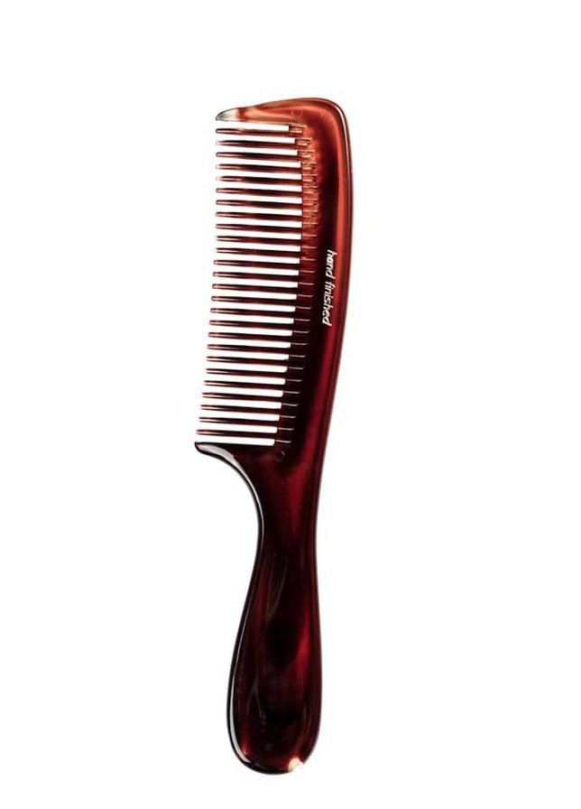Гребінець для волосся з довгими зубами 21,5 см Hand-Finished Cellulose Acetate Sibel heavy handled (259185958)