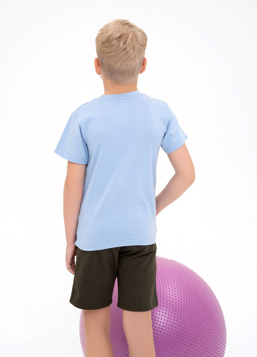 Голубая летняя футболка детская ISSA PLUS Футболка-GCD1-14