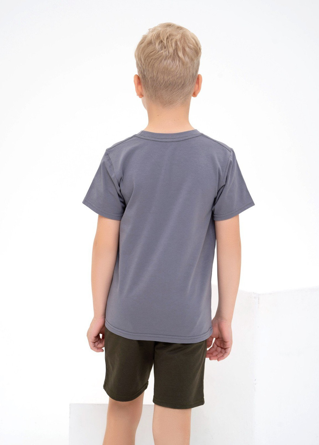 Сіра літня футболка дитяча ISSA PLUS Футболка-GCD1-14