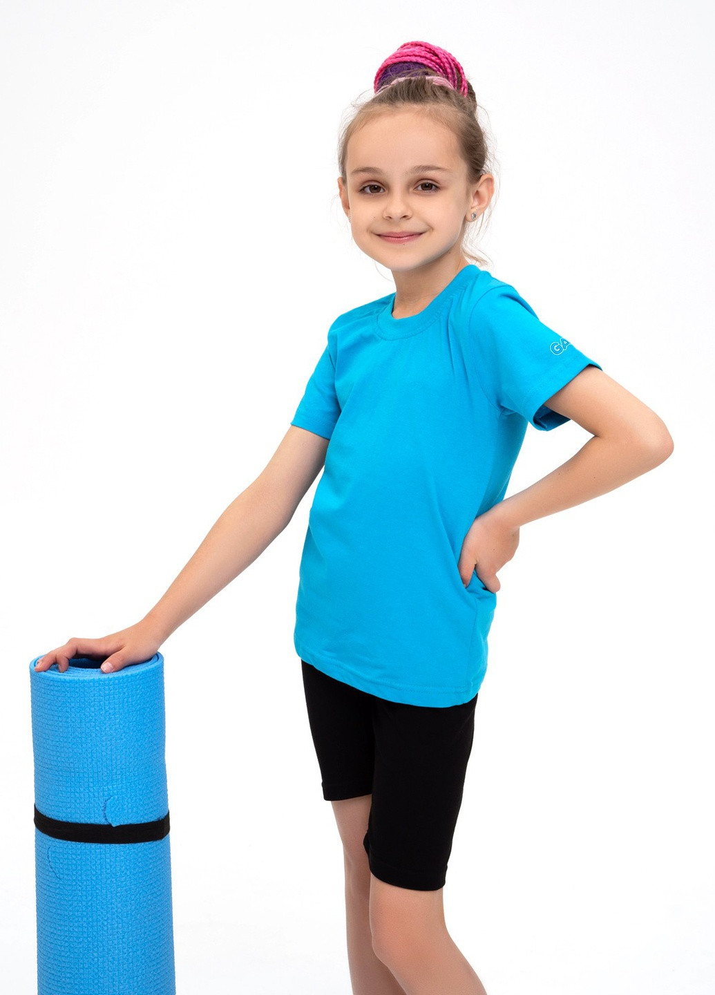 Голубая летняя футболка детская ISSA PLUS Футболка-CD1-11
