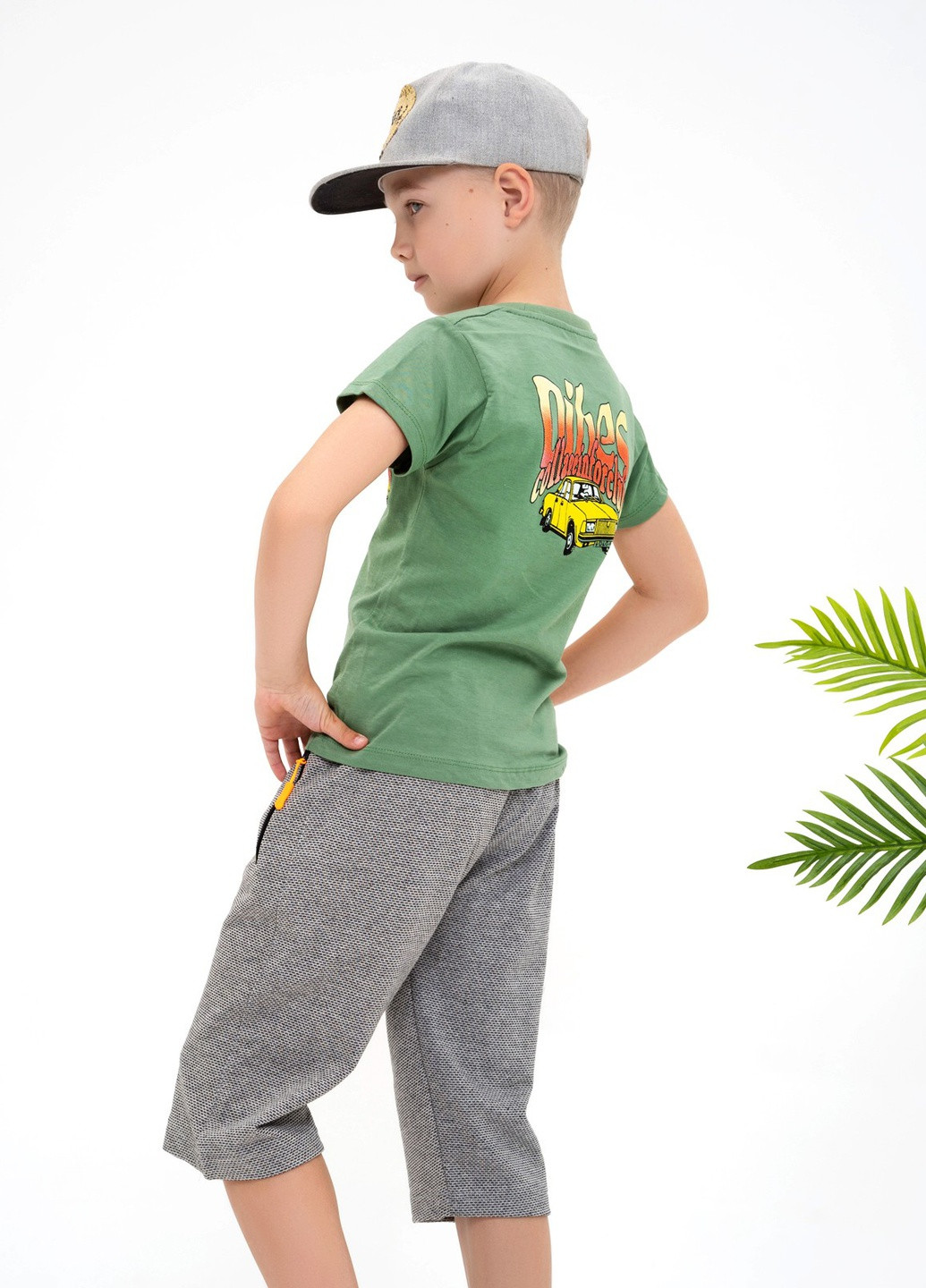 Зелена літня футболка дитяча ISSA PLUS Футболка-GCD1-06