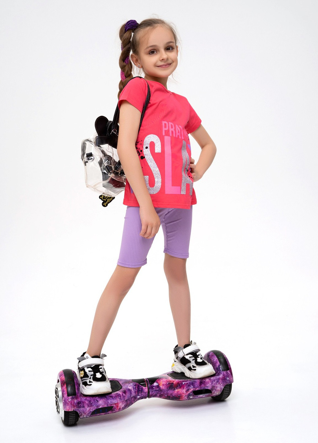 Розовая летняя футболка детская ISSA PLUS Футболка-CD1-43