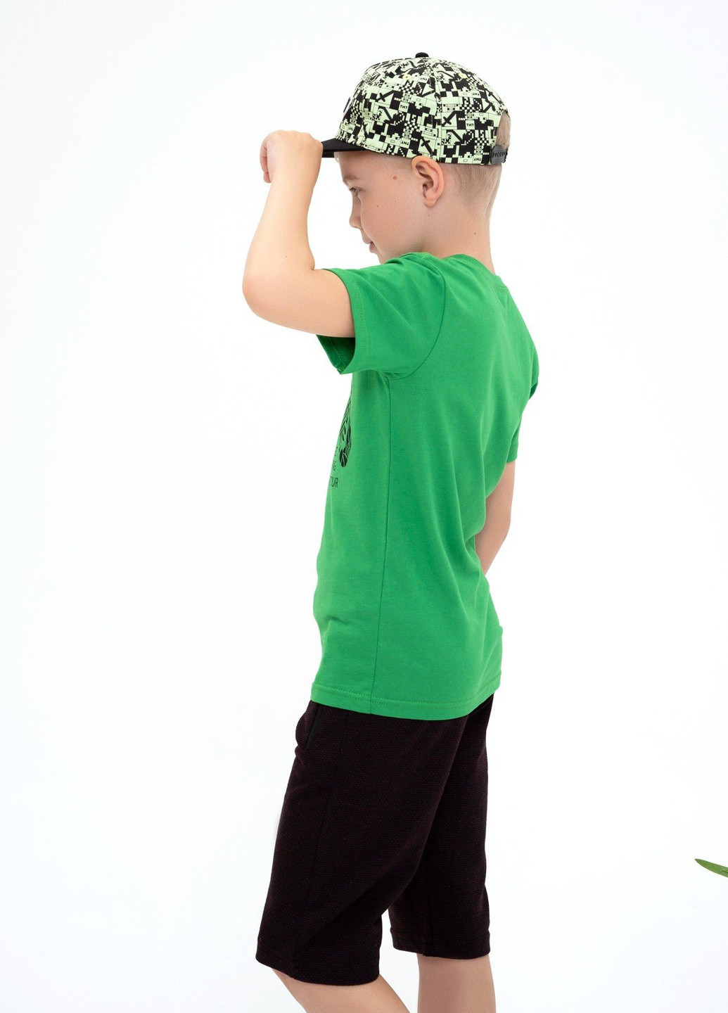 Зеленая летняя футболка детская ISSA PLUS Футболка-GCD1-22