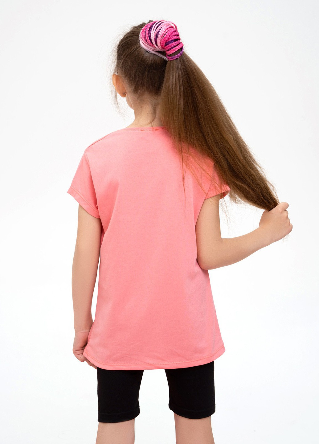 Розовая летняя футболка детская ISSA PLUS Футболка-CD1-41