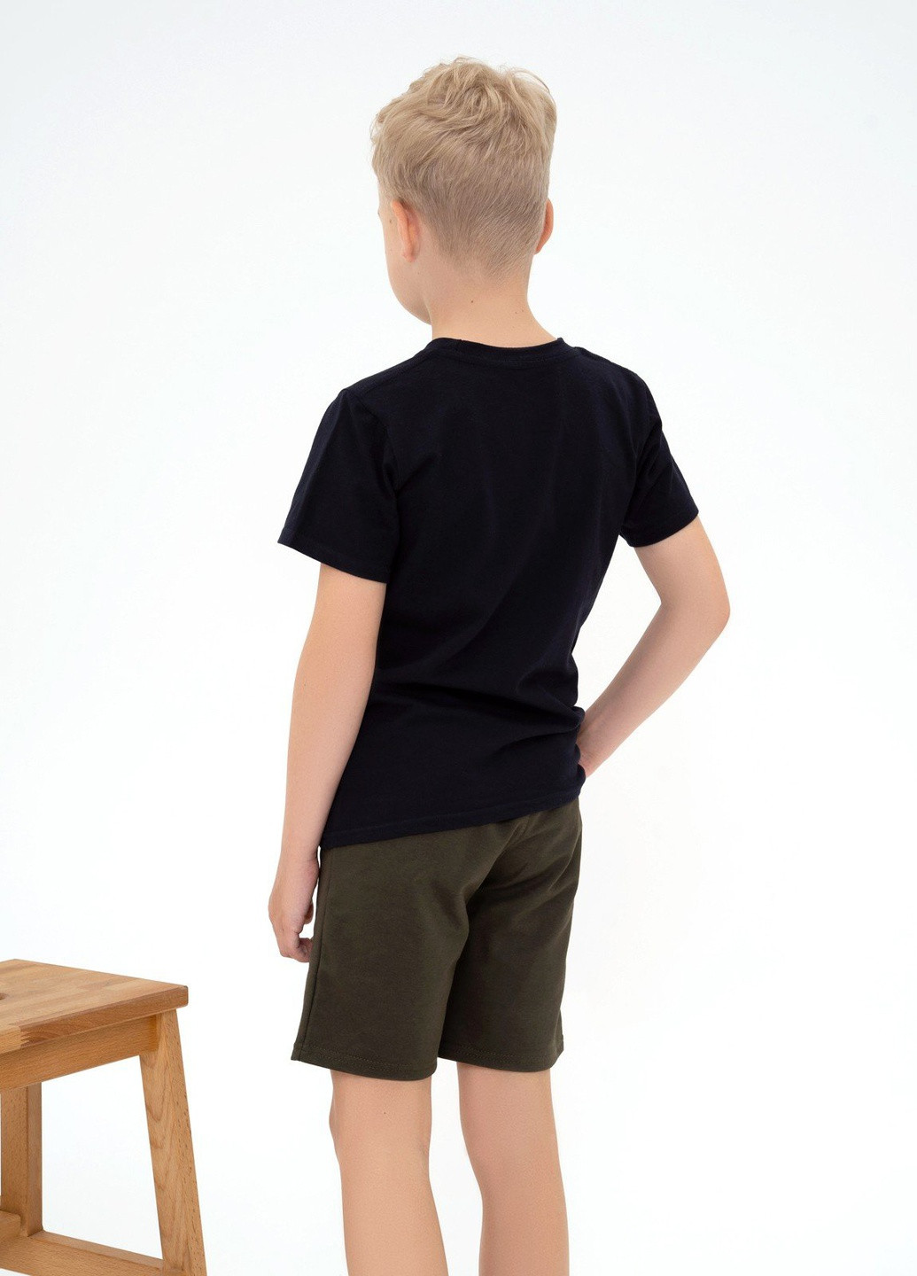 Чорна літня футболка дитяча ISSA PLUS Футболка-GCD1-14