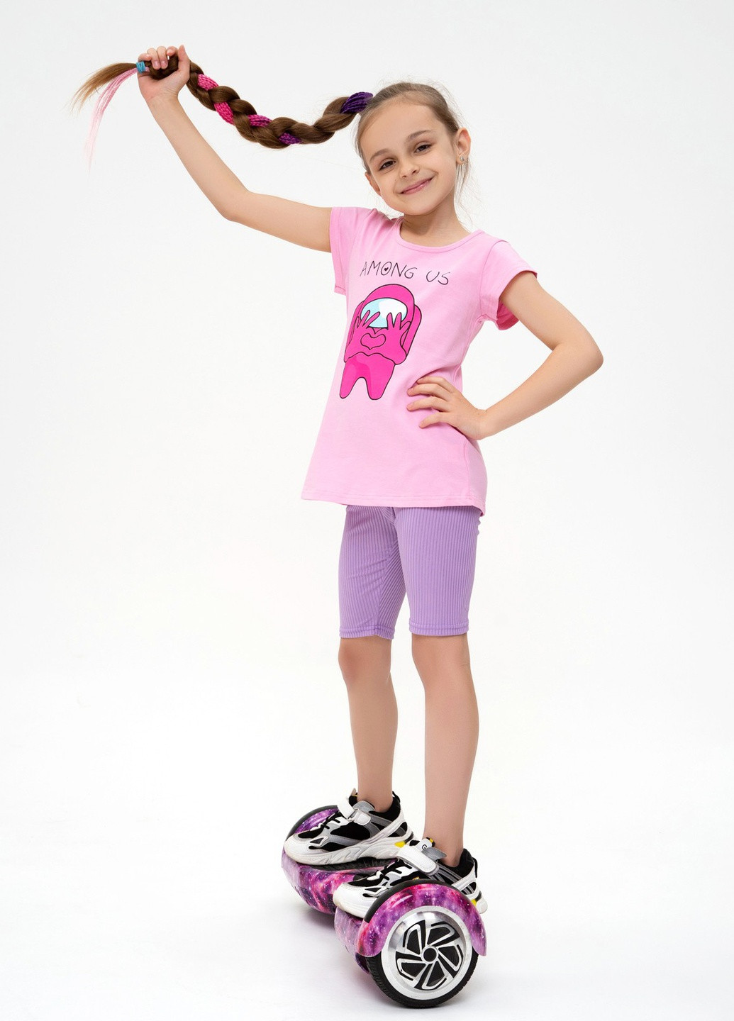 Рожева літня футболка дитяча ISSA PLUS Футболка-CD1-25