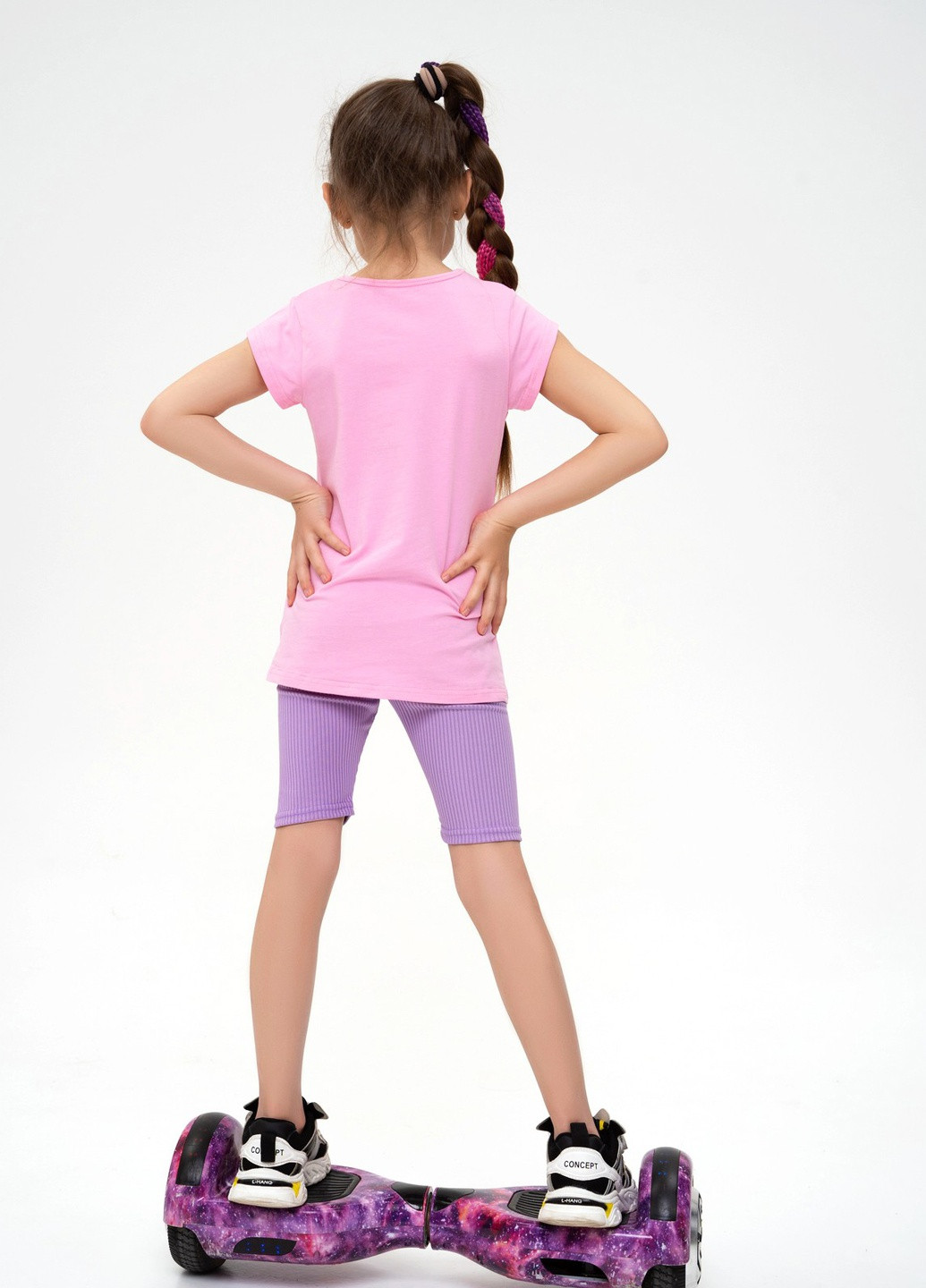 Розовая летняя футболка детская ISSA PLUS Футболка-CD1-25