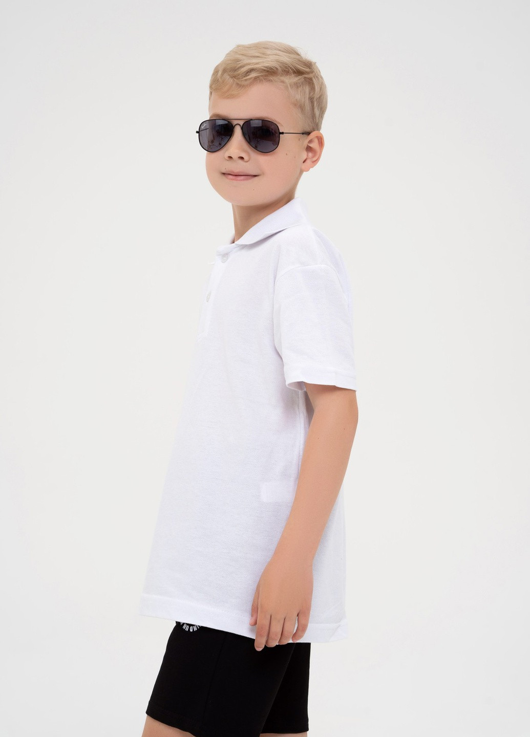 Белая летняя футболка детская ISSA PLUS Футболка-GCD1-01