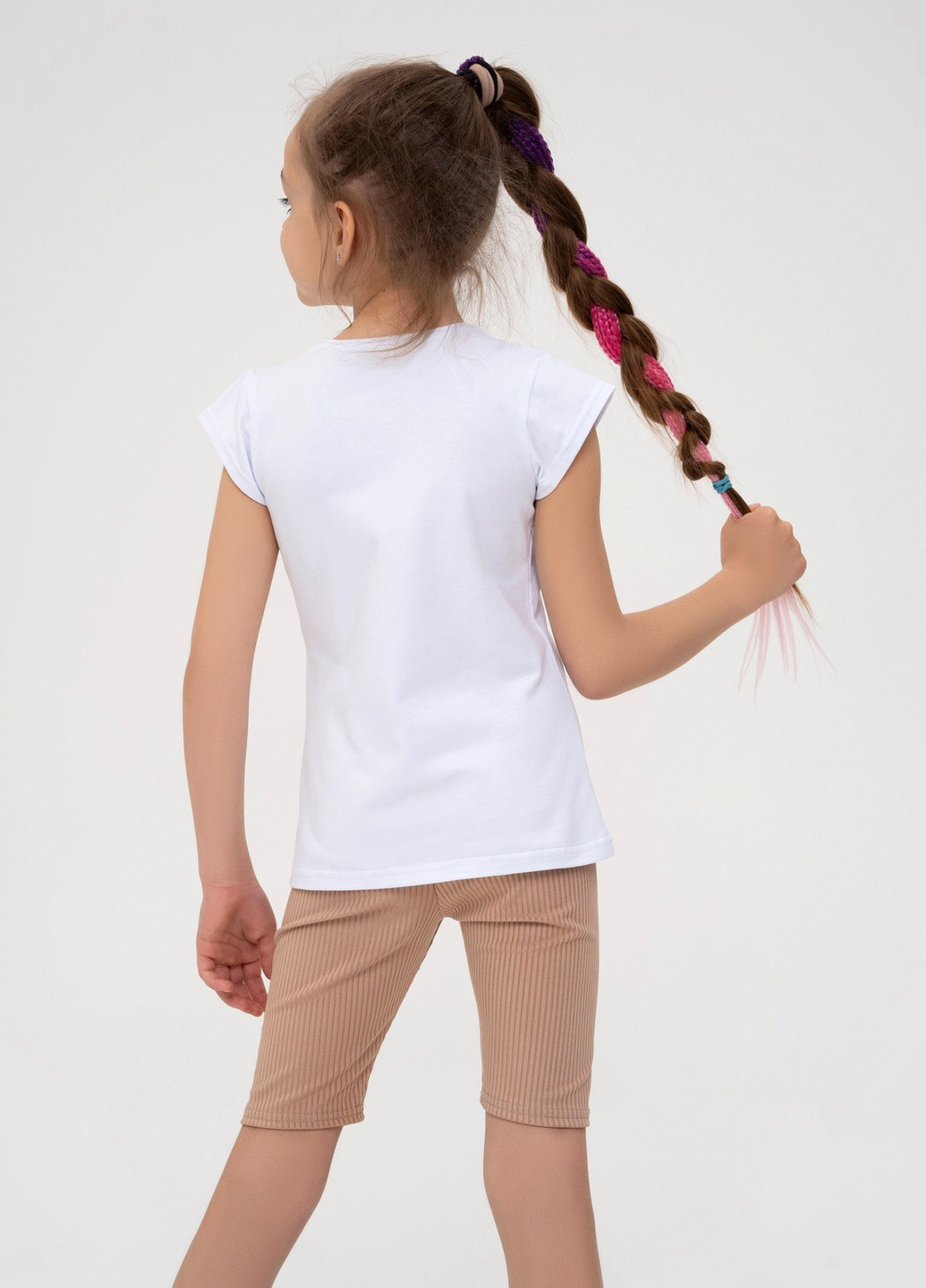 Белая летняя футболка детская ISSA PLUS Футболка-CD1-30