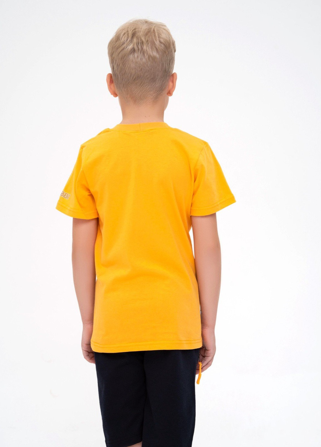 Желтая летняя футболка детская ISSA PLUS Футболка-GCD1-11