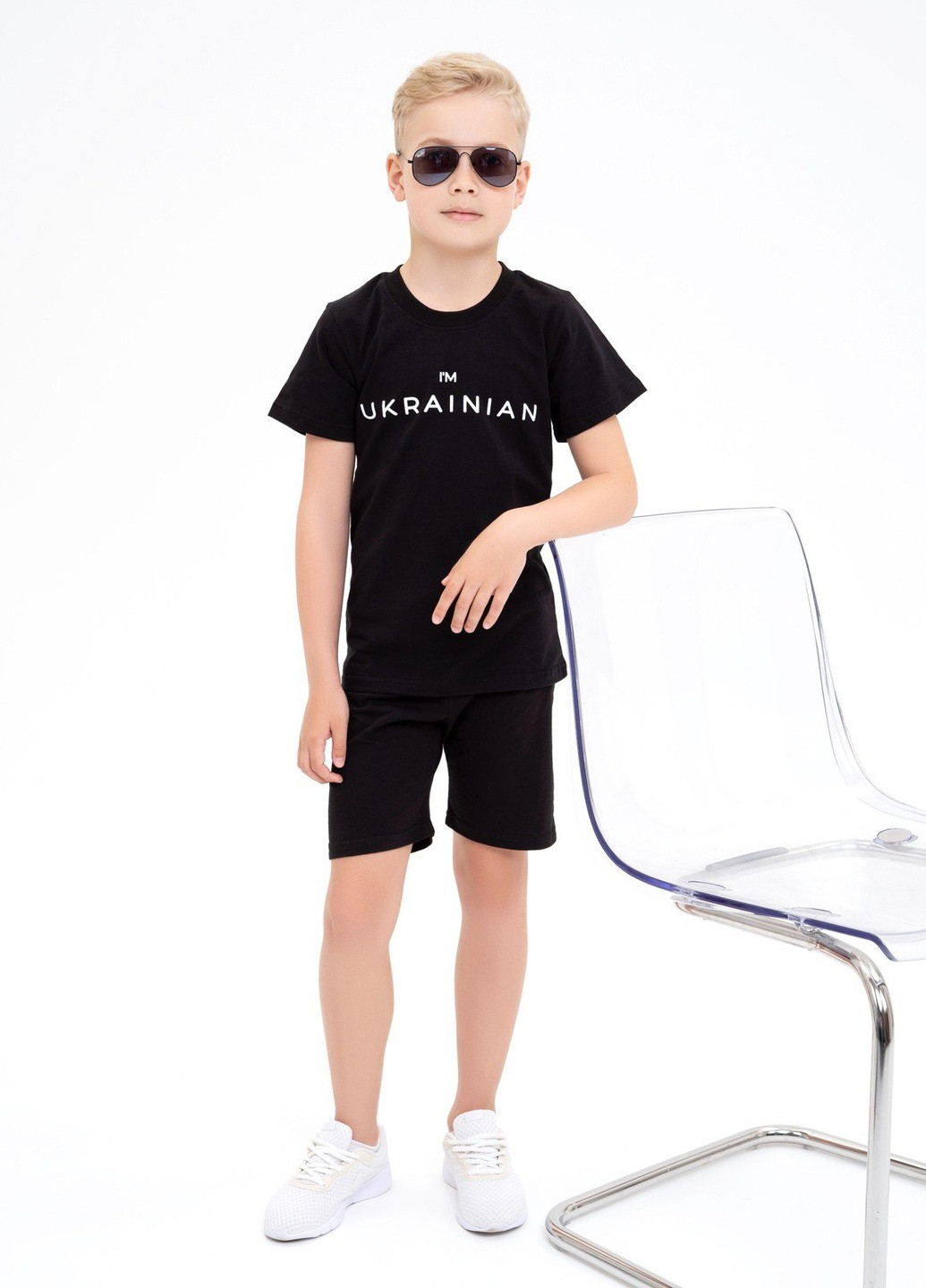 Черная летняя футболка детская ISSA PLUS Футболка-GCD1-12