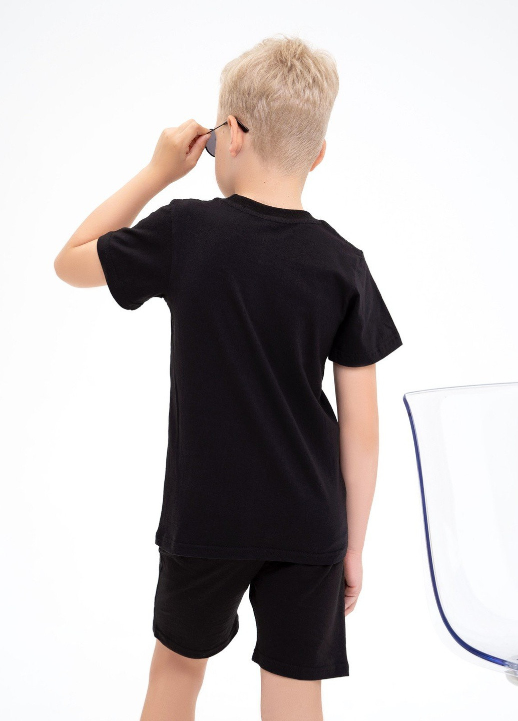 Черная летняя футболка детская ISSA PLUS Футболка-GCD1-12