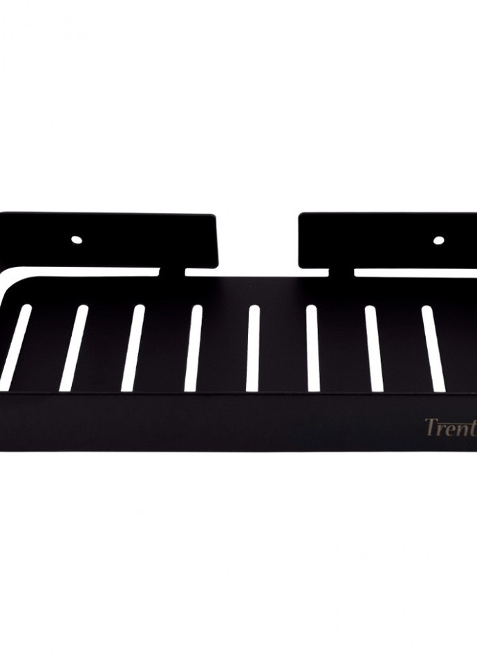 Полка для ванной Trento прямоугольная одинарная, черный матовый Trento Design Studio (259269594)