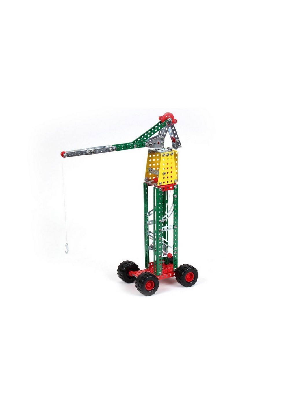 Конструктор детский металлический "Кран", 253 детали 23х19х43 см ТехноК (259207597)