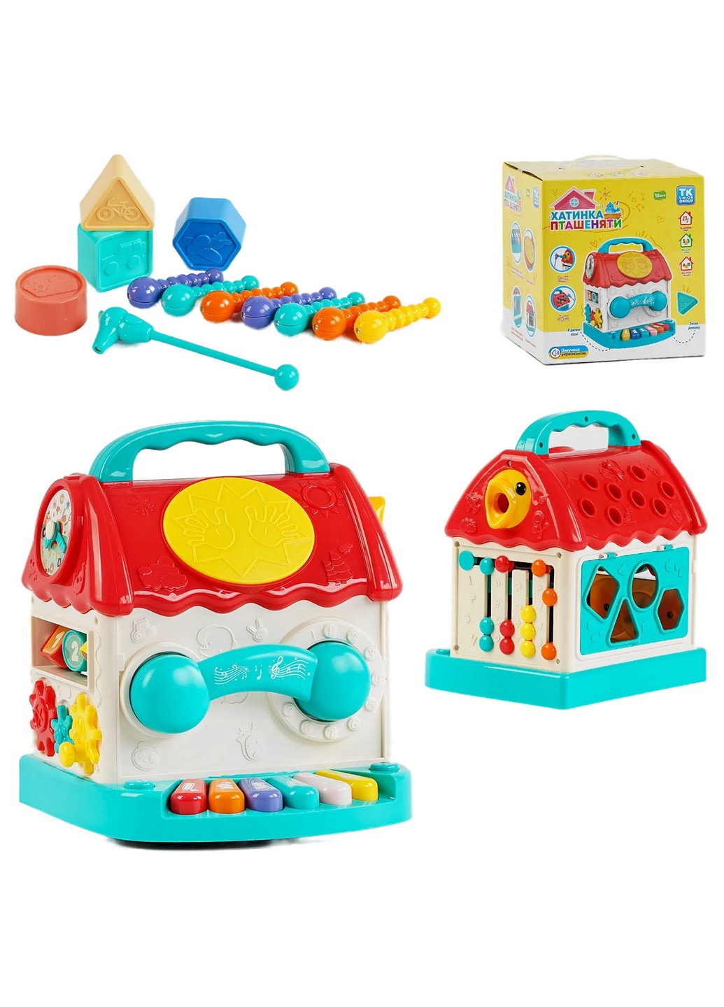 Ігровий набір "Будиночок розвиваючий" 23х21х25 см Union (259207499)