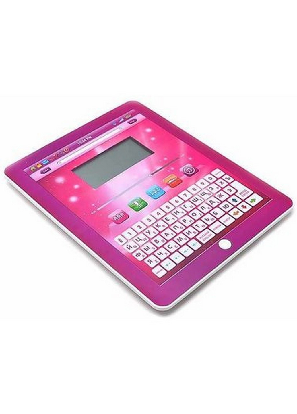 Детский планшет, 2 языка РУС/АНГЛ, буквы, цифры, музыка 27,5х25,5х3 см Play Smart (259206166)