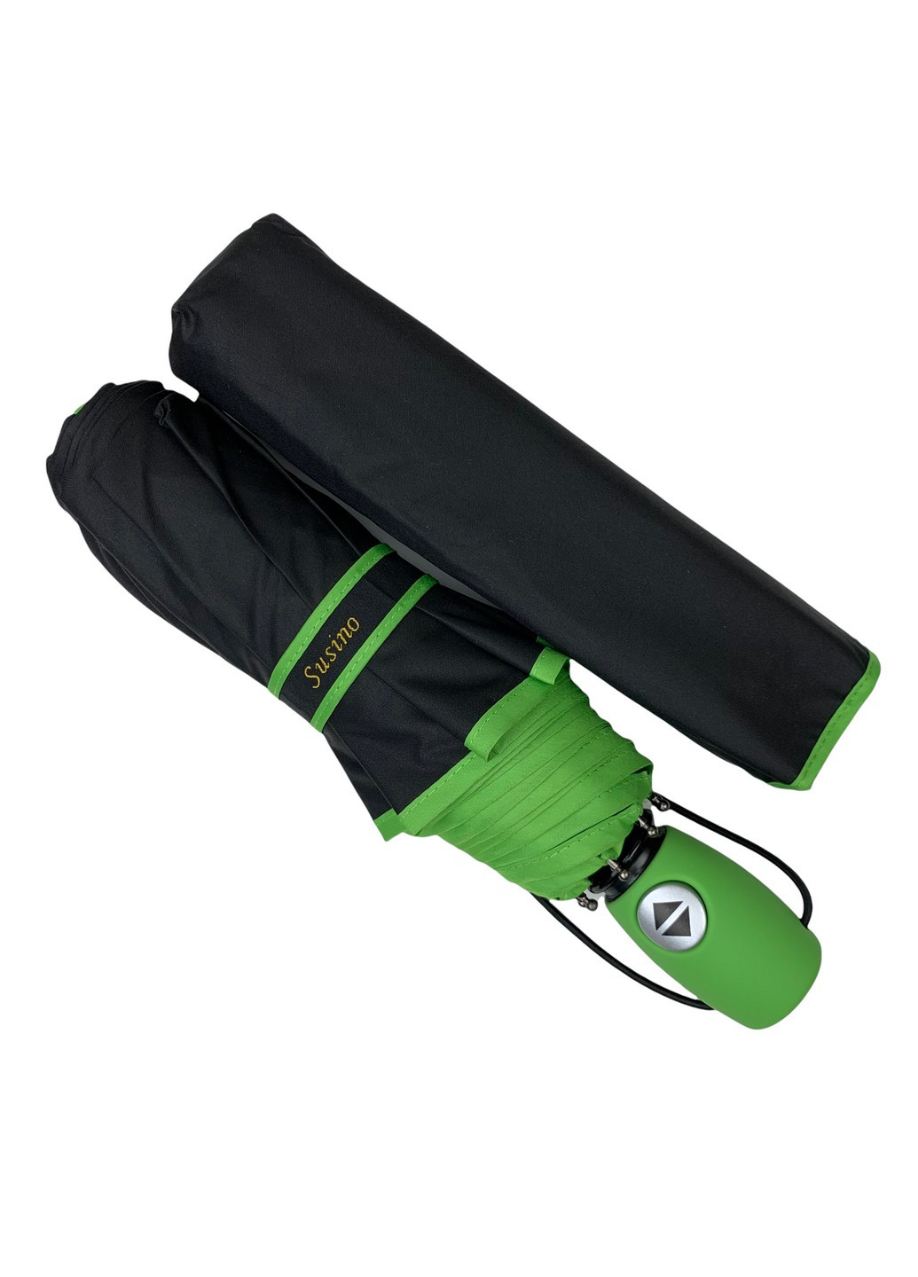 Зелёный классический зонт-автомат 96 см Susino (259206114)