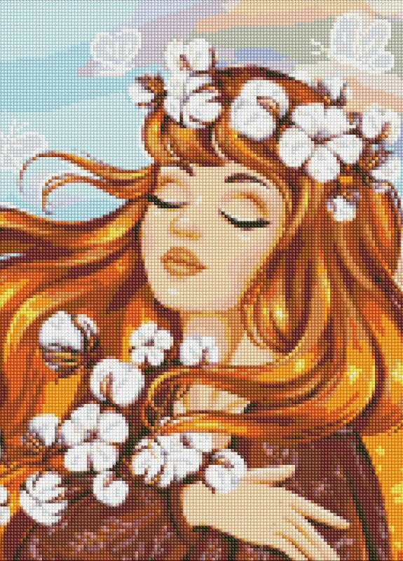 Алмазная мозаика. Огненная нежность ©krizhanskaya. 40х50. AMO7535. Идейка (259212207)