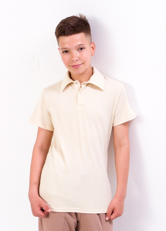Бежева літня футболка-поло для хлопчика бежевий носи своє (6210-091-v25) Носи своє