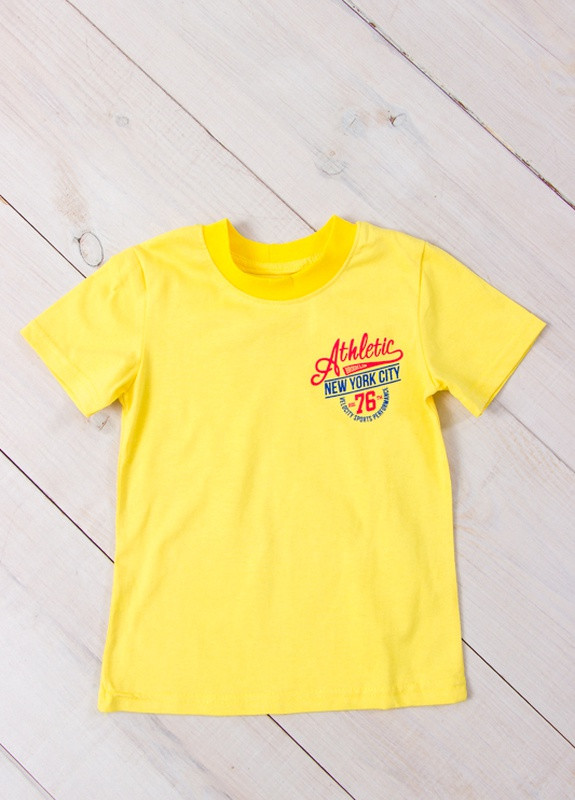 Оранжевая летняя футболка дитяча "спорт" жовтий носи своє (6021-1-v30) Носи своє