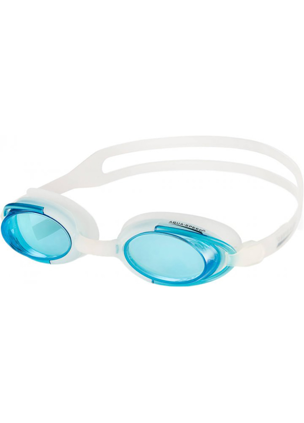 Очки для плавания Malibu белые OSFM 008-29 Aqua Speed (259215256)
