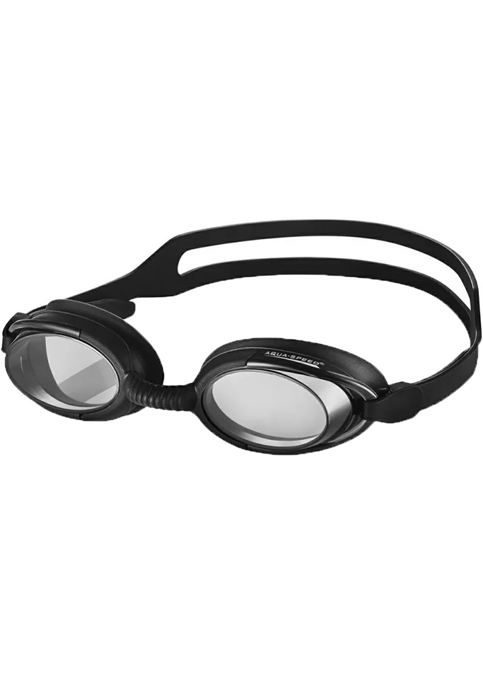 Очки для плавания Aquaspeed MALIBU 008-07 Черные Aqua Speed (259215285)
