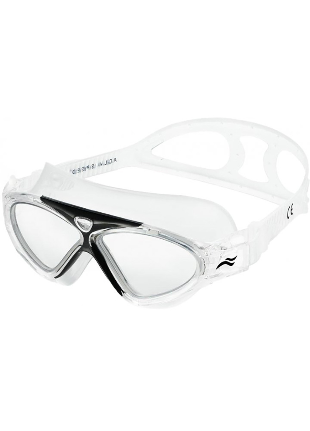 Очки для плавания ZEFIR 6529 черные, прозрачные OSFM 079-07 Aqua Speed (259215286)