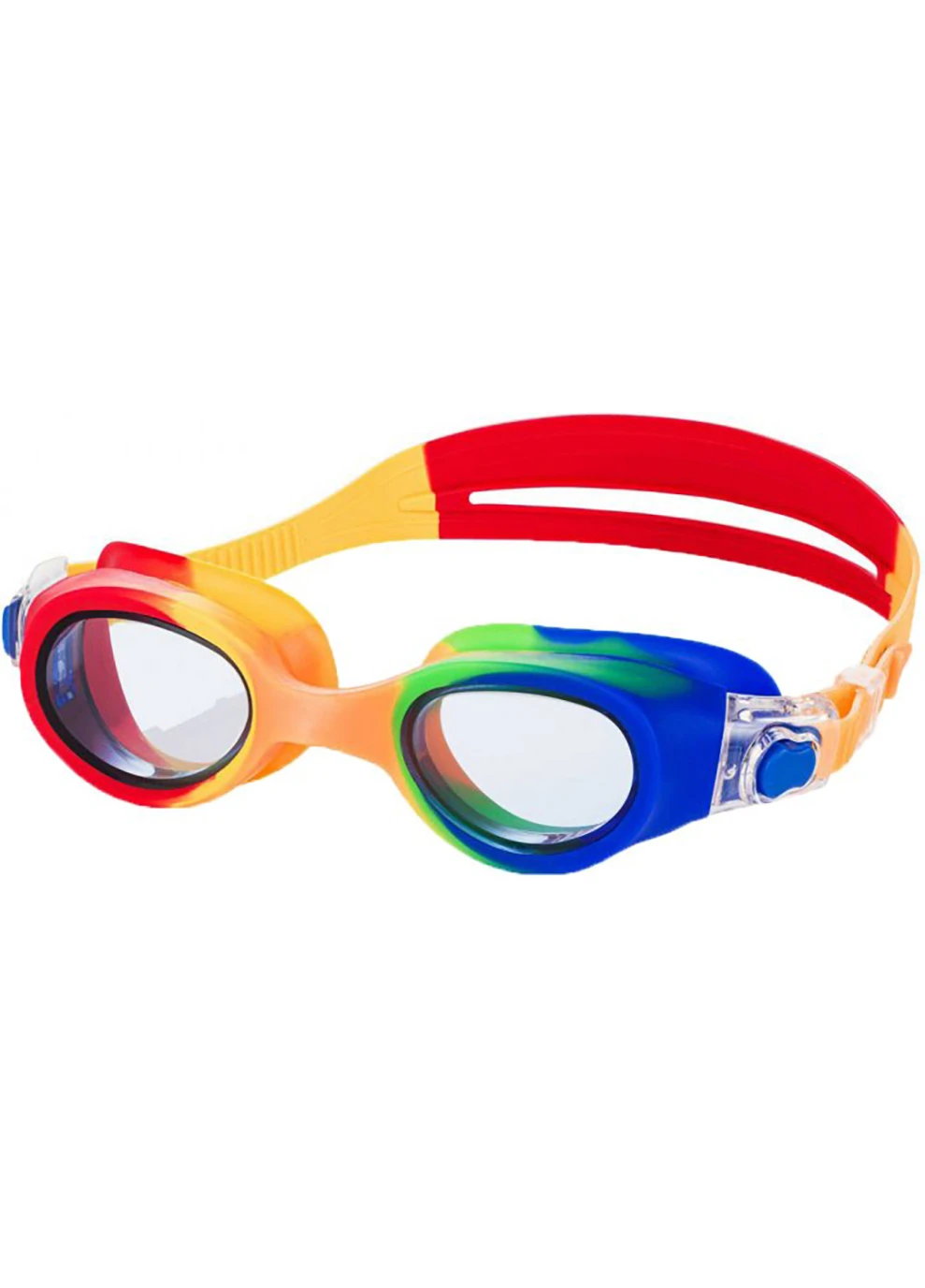 Очки для плавания Aquaspeed PEGAZ Желто-красно-синие OSFM 209-30 Aqua Speed (259215187)