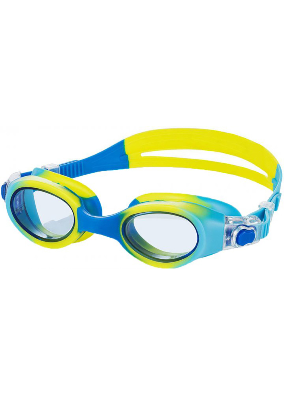 Очки для плавания Aquaspeed PEGAZ Сине-желто-голубые OSFM 209-18 Aqua Speed (259215237)