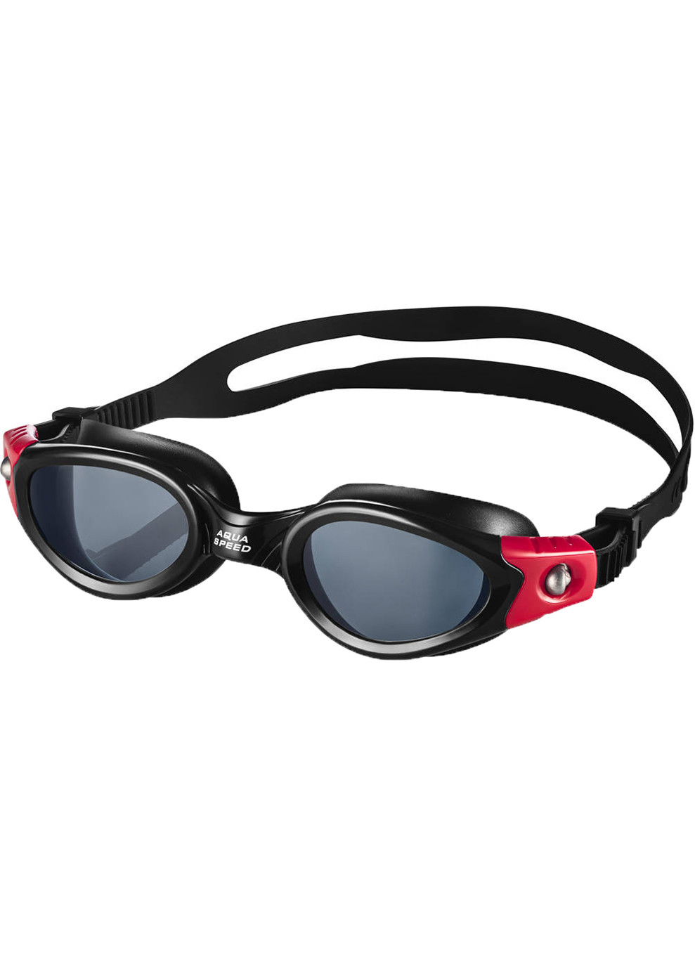 Очки для плавания Aquaspeed PACIFIC 6140 Черно-красные Aqua Speed (259215300)
