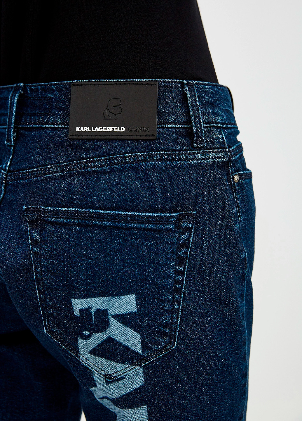 Жіночі укорочені прямі джинси Karl Lagerfeld - (259215597)
