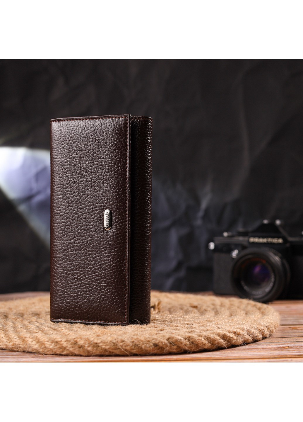 Женский кожаный кошелек 17,7х9х2 см Canpellini (259245848)