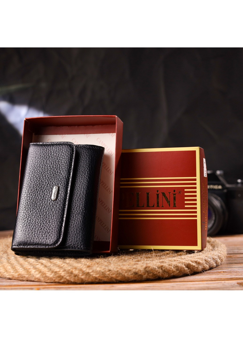 Женский кожаный кошелек 12х8,7х1,5 см Canpellini (259244276)