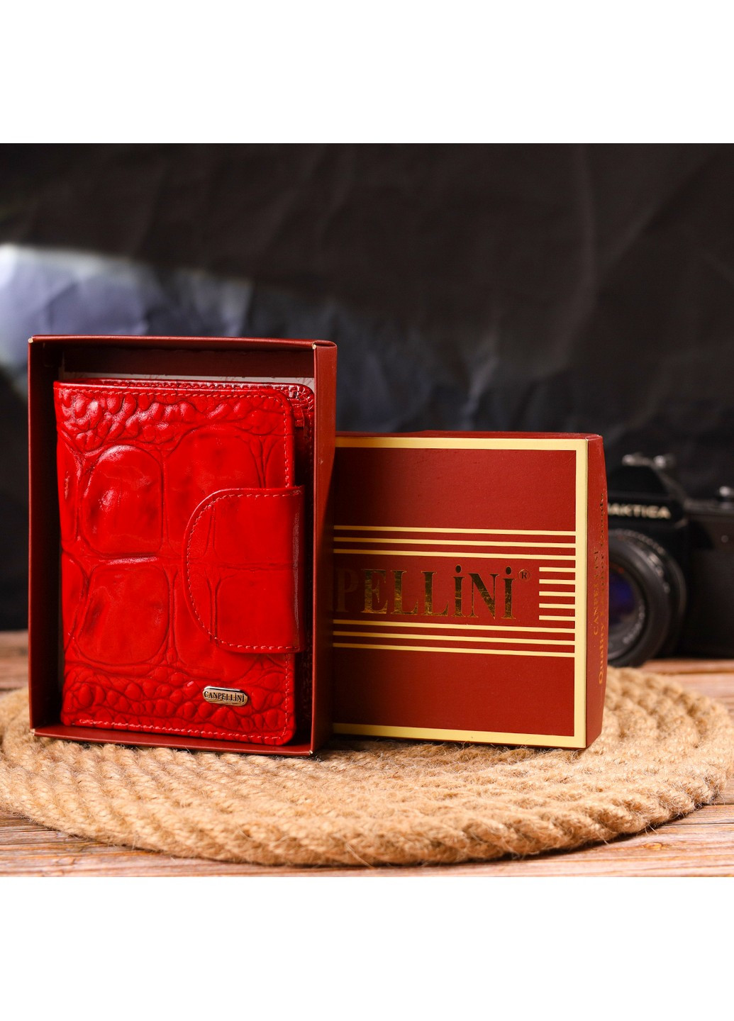 Жіночий шкіряний гаманець 10х13х1,5 см Canpellini (259244281)