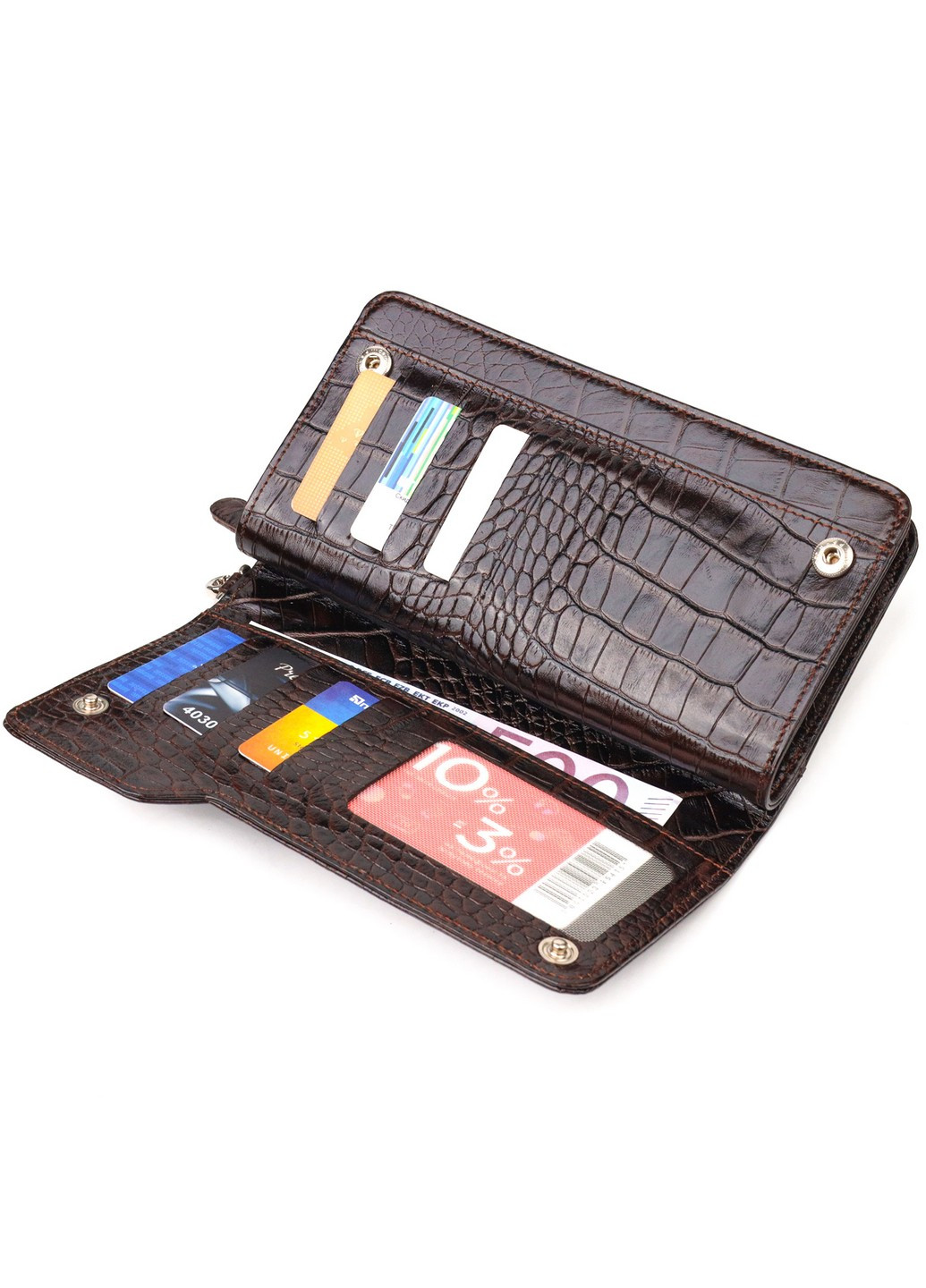 Жіночий шкіряний гаманець 20х10,5х3 см Canpellini (259245190)