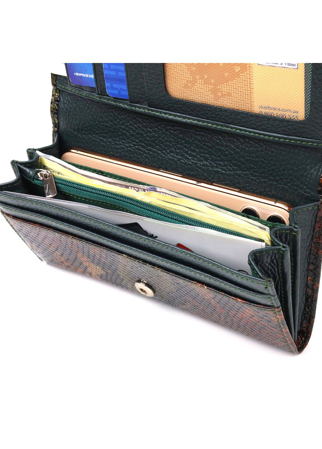 Жіночий шкіряний гаманець 17,7х9х2 см Canpellini (259245256)