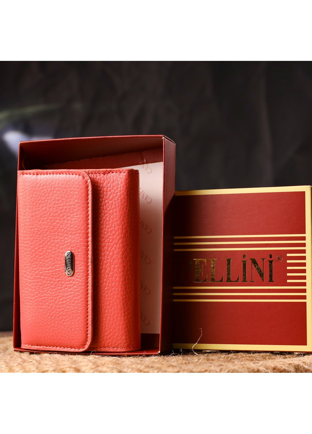 Женский кожаный кошелек 12х8,7х1,5 см Canpellini (259245248)