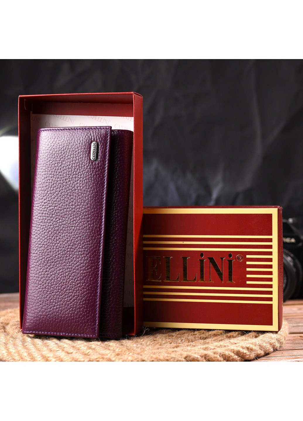 Женский кожаный кошелек 19х9,2х2 см Canpellini (259245213)