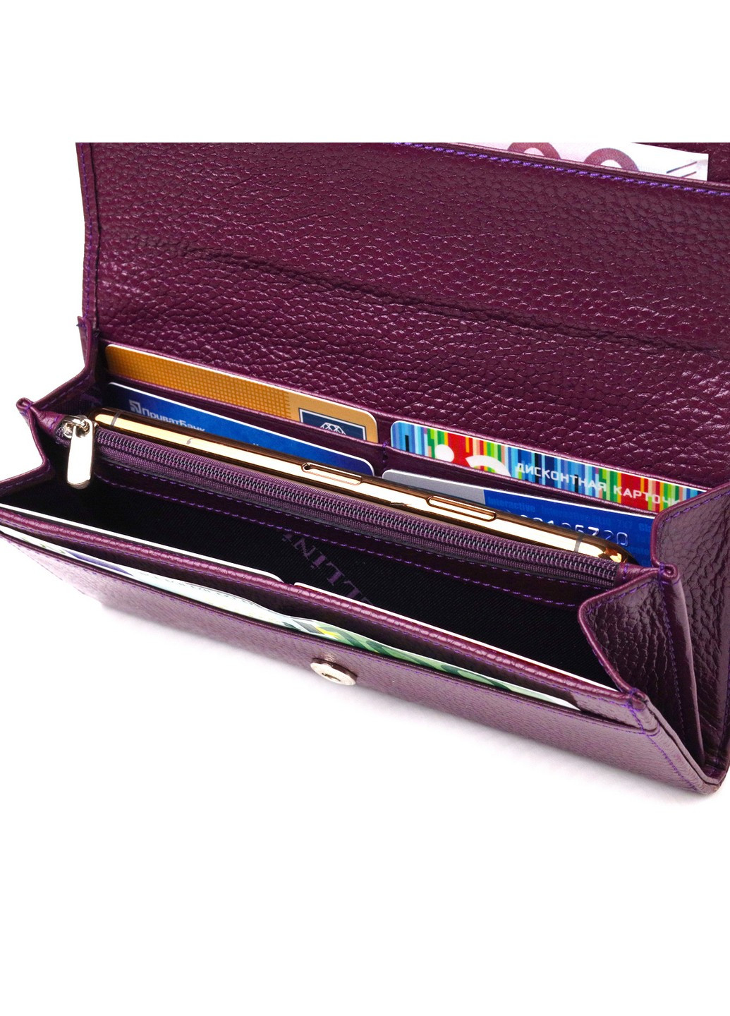 Женский кожаный кошелек 19х9,2х2 см Canpellini (259245213)