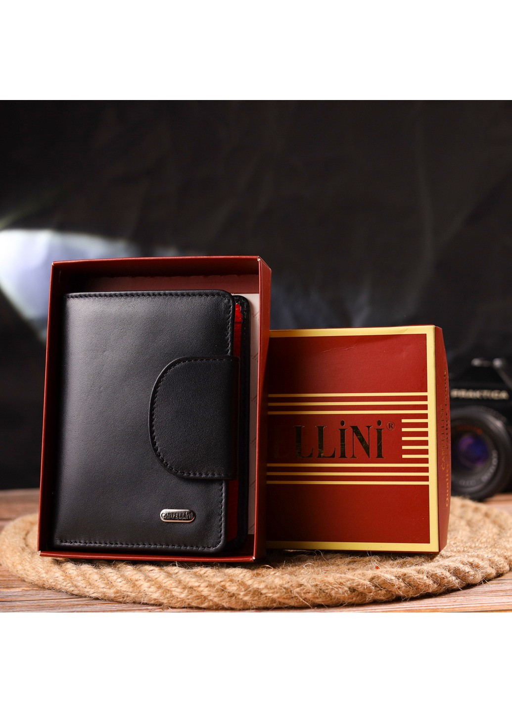 Жіночий шкіряний гаманець 10х13х1,5 см Canpellini (259245850)