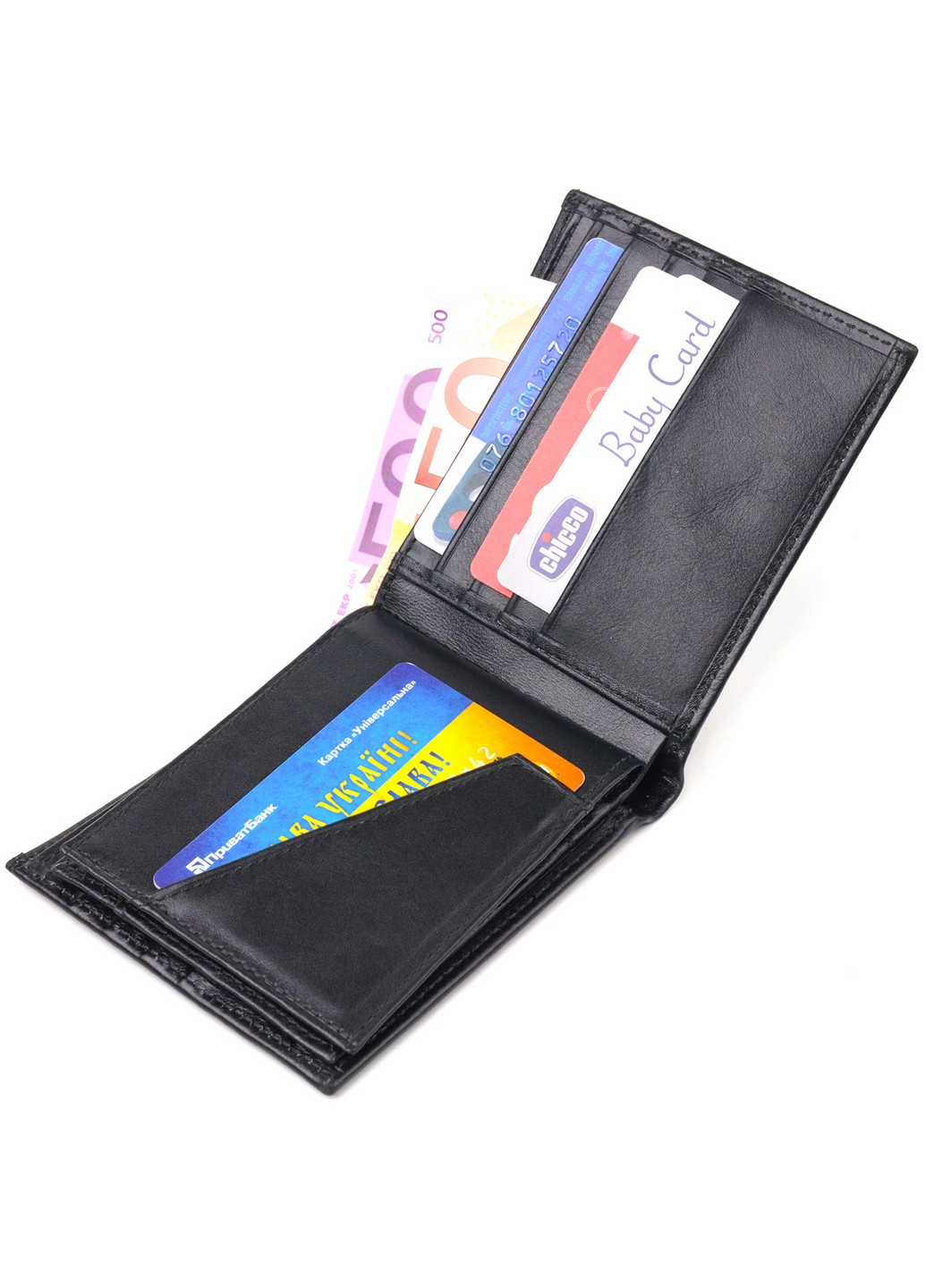 Чоловічий шкіряний гаманець 11,5х9,8х1 см Canpellini (259245311)