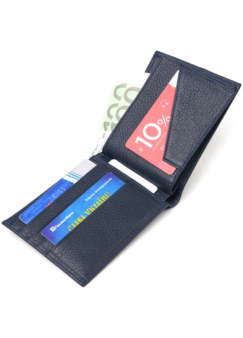 Чоловічий шкіряний гаманець 11,5х9,8х1 см Canpellini (259245245)